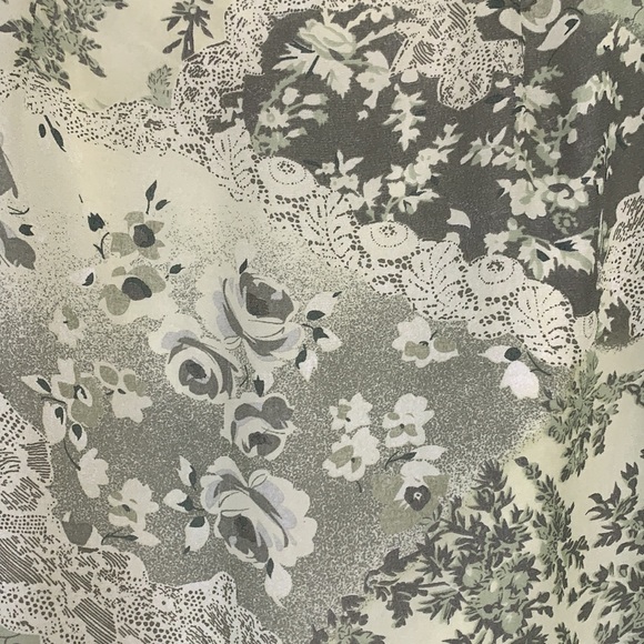 Vintage Laura Green Floral Maxi Long Lined Skirt - Size 8 - Picture 5 of 13